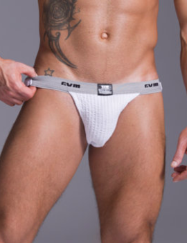 GYM Swim/Run Jockstrap 1" White - sale