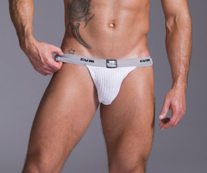 GYM Swim/Run Jockstrap 1" White - sale