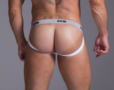 GYM Swim/Run Jockstrap 1" White