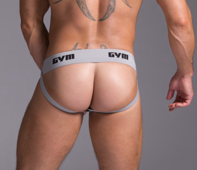 GYM Workout Jockstrap 2" Grey