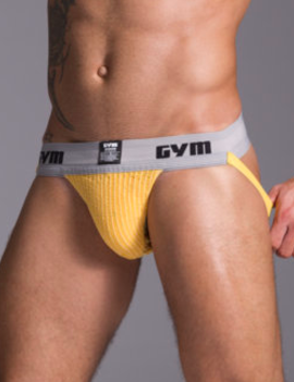 GYM Workout Jockstrap 2" Yellow