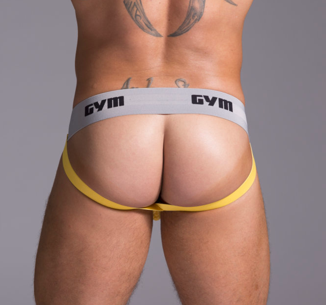 GYM Workout Jockstrap 2" Yellow