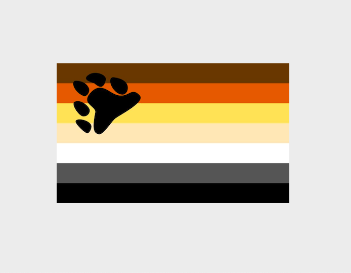 Bear Pride Flag (3' x 5' Polyester)