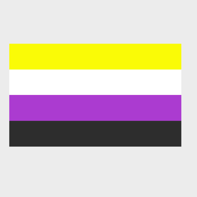 Non-Binary Pride Flag 3x5 FT – LGBTQIA+ Nonbinary Genderqueer Flag – Trade Winds