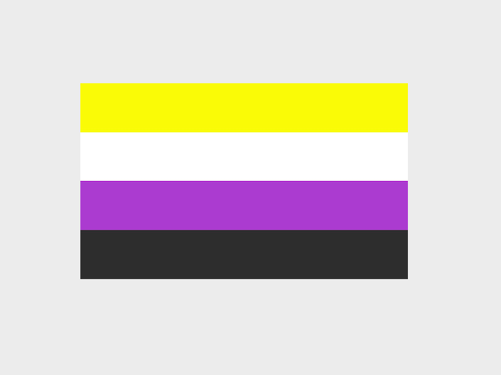 Nonbinary Pride Flag (3' x 5' Polyester)