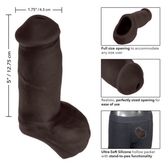 Packer Gear - Ultra Soft STP 5" Penis - Black