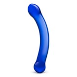 Gläs Curved G-Spot Dildo - Blue