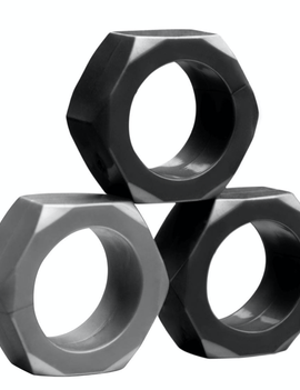 Tom of Finland 3-Piece Silicone Cock Nuts Set
