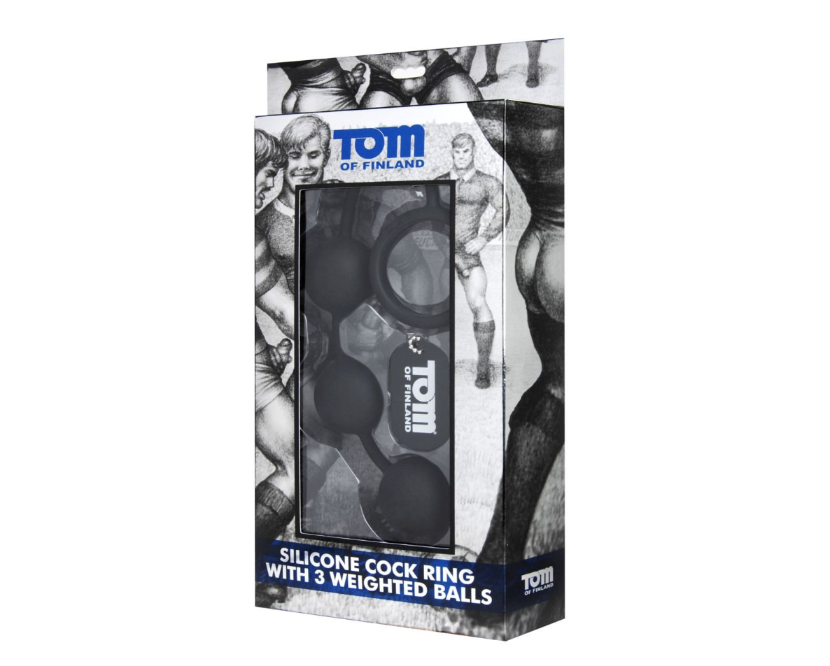 Tom of Finland - Cock Ring with Weighted Balls