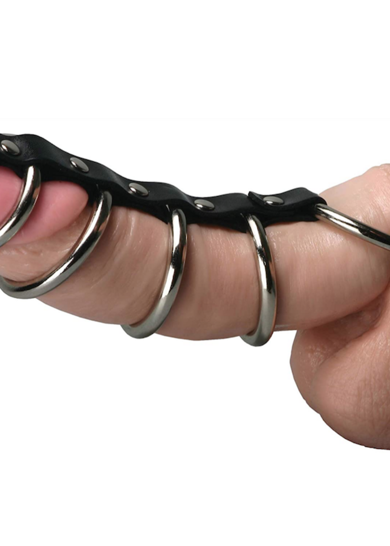 Strict 5 Ring Chastity Device