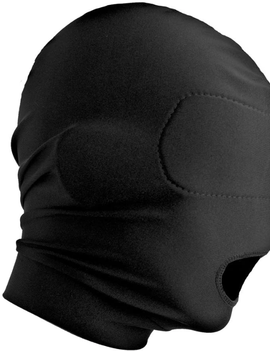 Open Mouth Hood with Padded Blindfold - Master Series Disguise