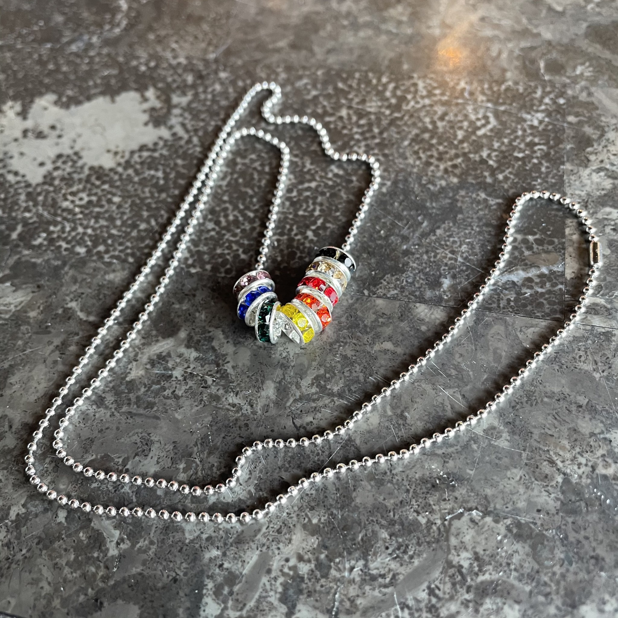 Philly Rainbow Necklace - Rondelle Beads