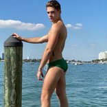 Chris Turk Relaxed Fit Swim Brief - Kelly Green