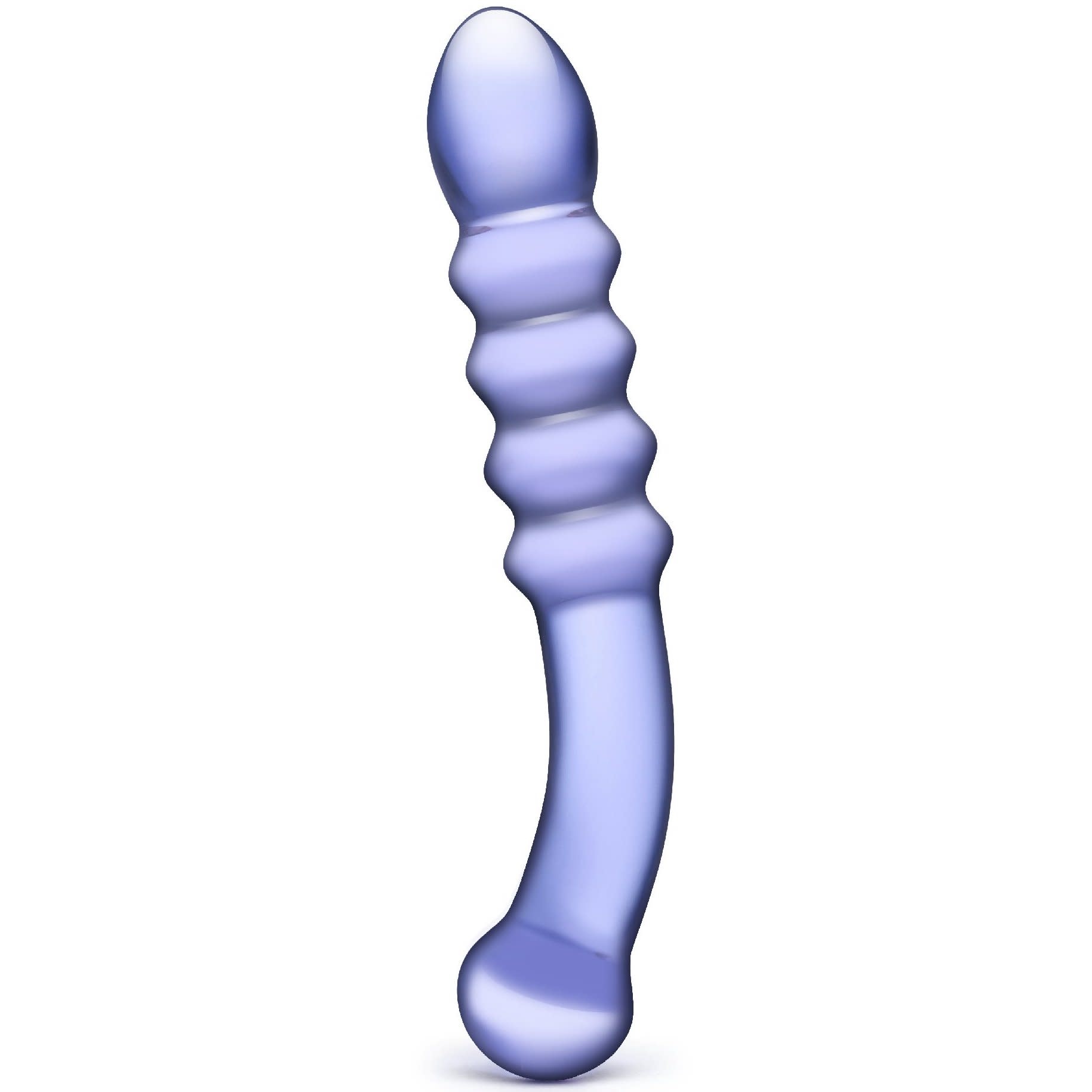 Purple Rain Ribbed Dildo