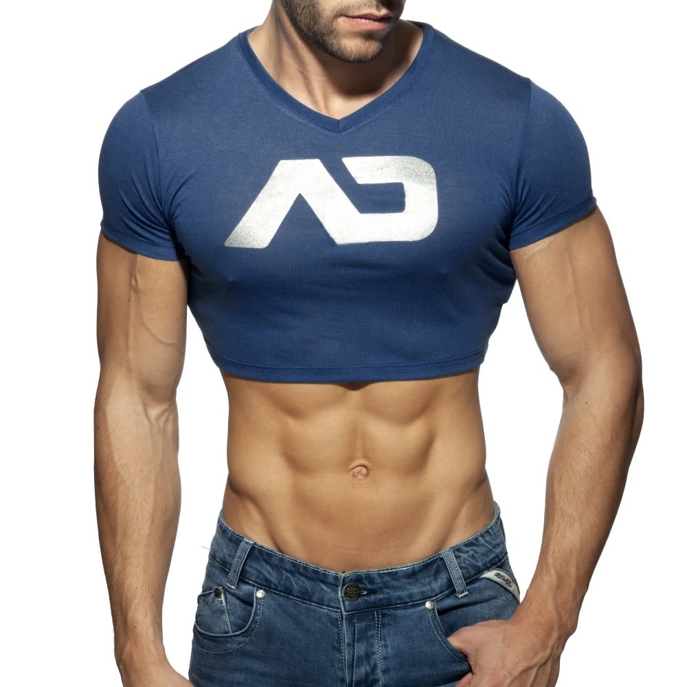 Addicted/ES AD Crop Top - Navy