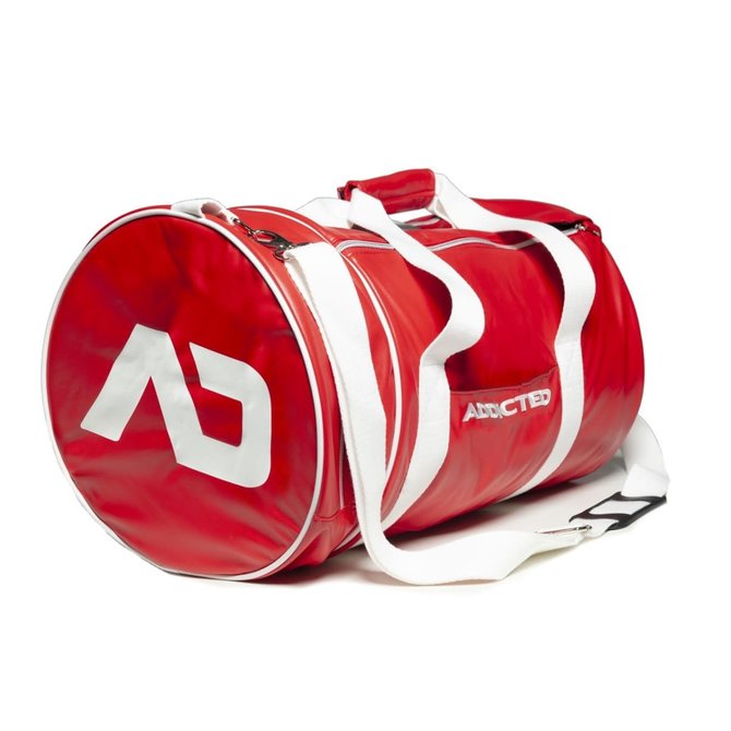 Addicted/ES Round Gym Bag - Red