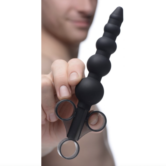 Graduated Beads Silicone Lube Launcher