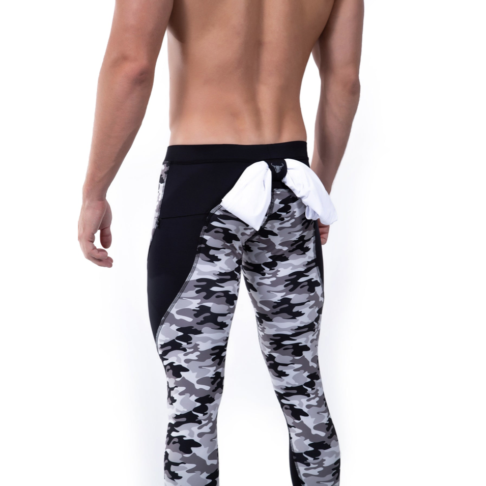 Grey Camo Meggings