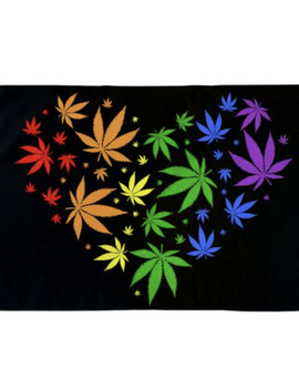 Marijuana Love - 3' x 5' Polyester Flag