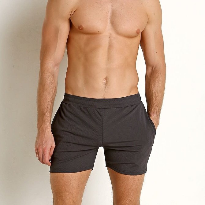 STEELE Stretch Mesh Performance Shorts - Charcoal