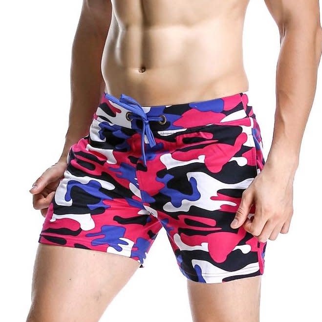 Knobs Camo Shorts - Blue/Pink - sale