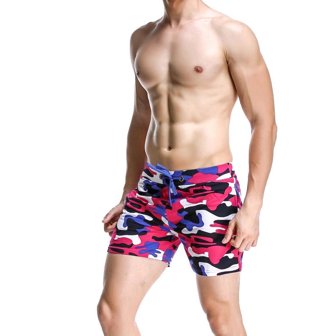 Knobs Camo Shorts - Blue/Pink - sale