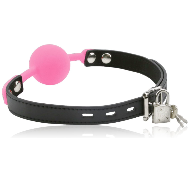 Frisky Glow Gag Silicone PU Leather