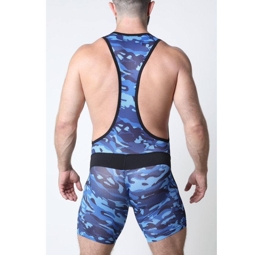 Timoteo/Cellblock 13/Vaux Ajax Camo Singlet - Blue