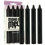 Make Me Melt Drip Candles - 4-Pack - Black