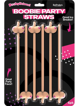 Boobie Straws (6-pack)