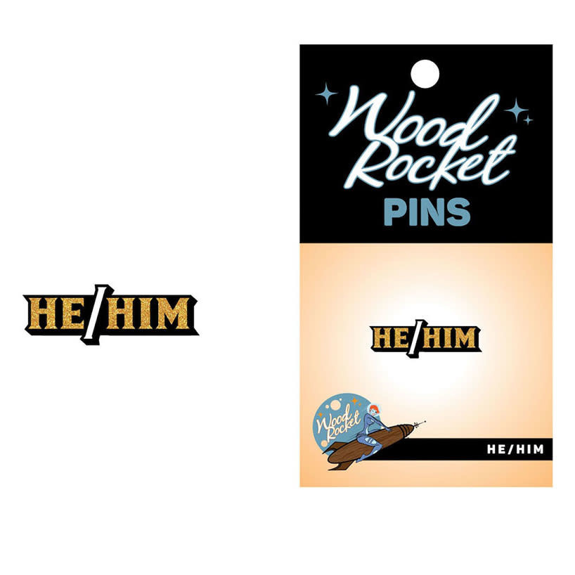 He / Him Pronoun Lapel Pin