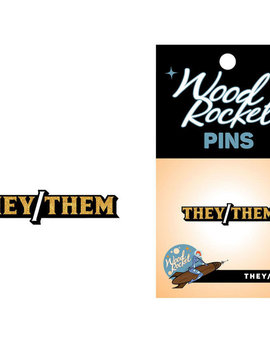They / Them Pronoun Lapel Pin