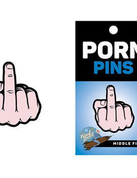 Middle Finger (Peach) Lapel Pin