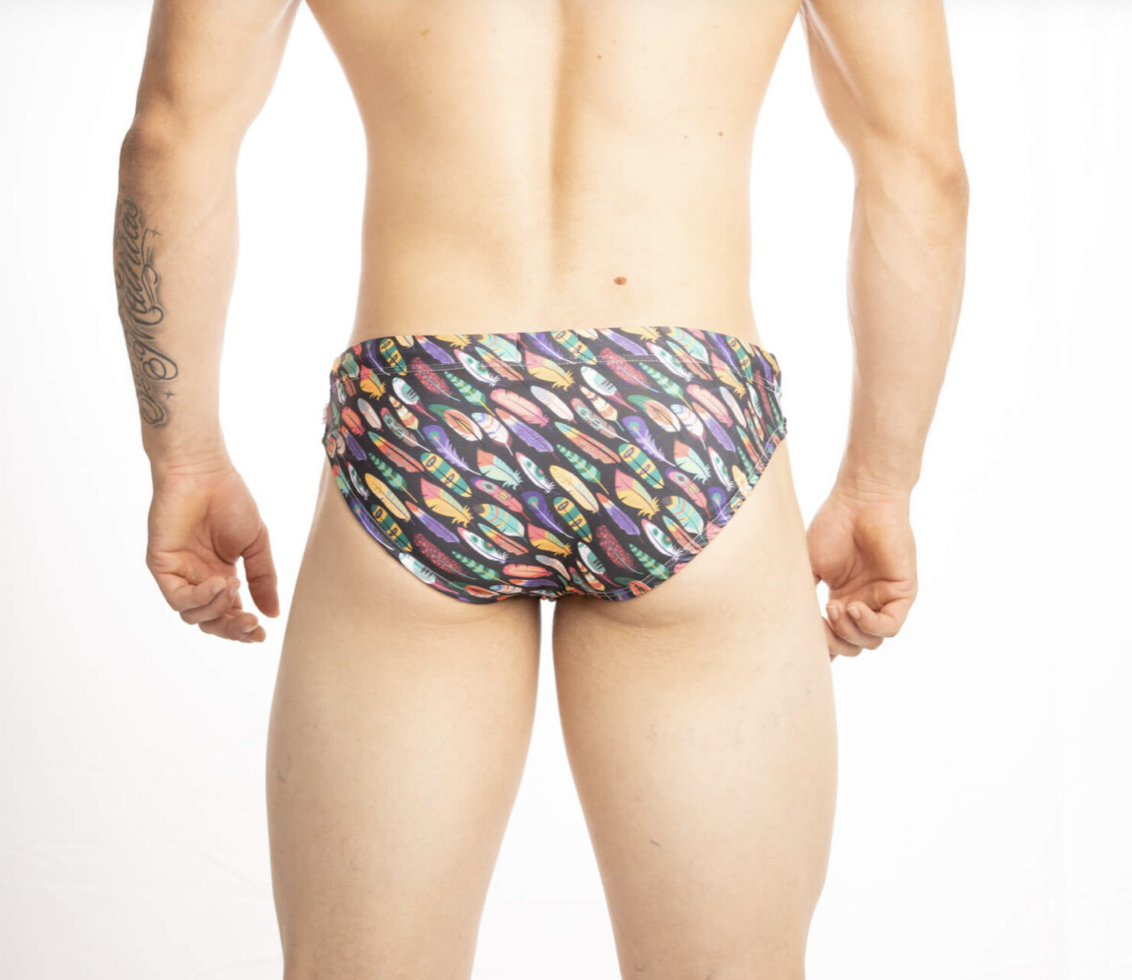 JimmyTrendy Jimmy Trendy Feather Swim Brief