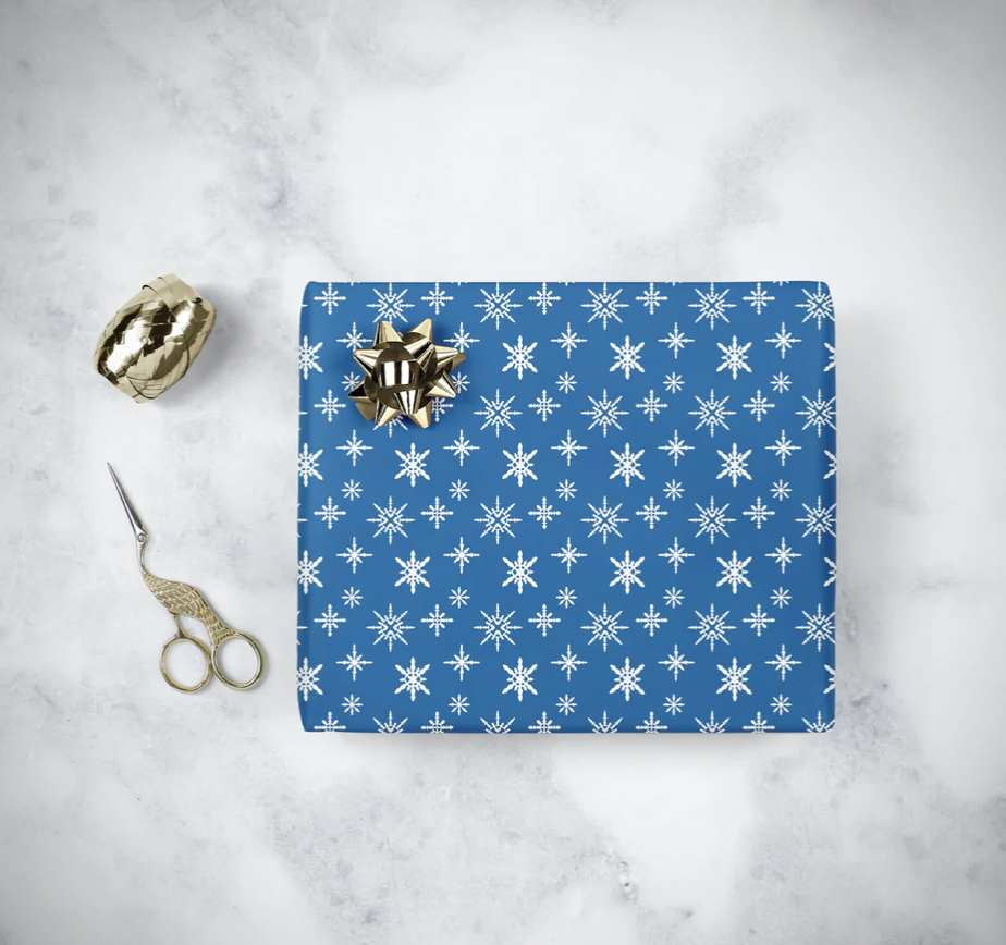 HOMO AF Holiday Wrapping Paper - Butt Plug Snow Flake