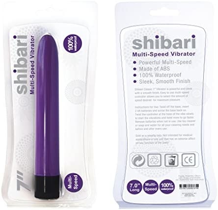 Shibari Multi-Speed Vibrator 7" - Purple