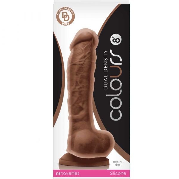 Colours Dual Density Dildo 8" Medium