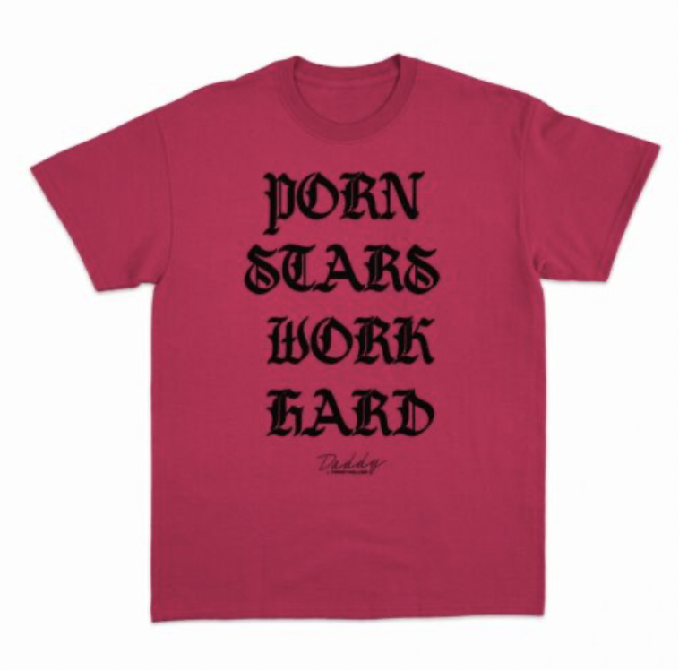 Peachy Kings PK Tee - Porn Stars Work Hard - sale