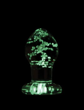 Firefly Glass Butt Plug Clear - S