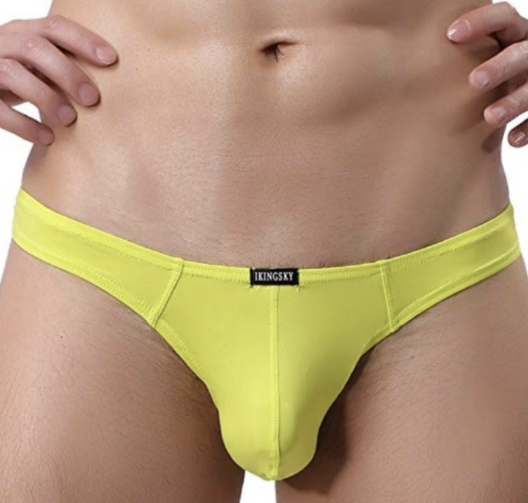 Low-Rise T-Back Thong - Yellow