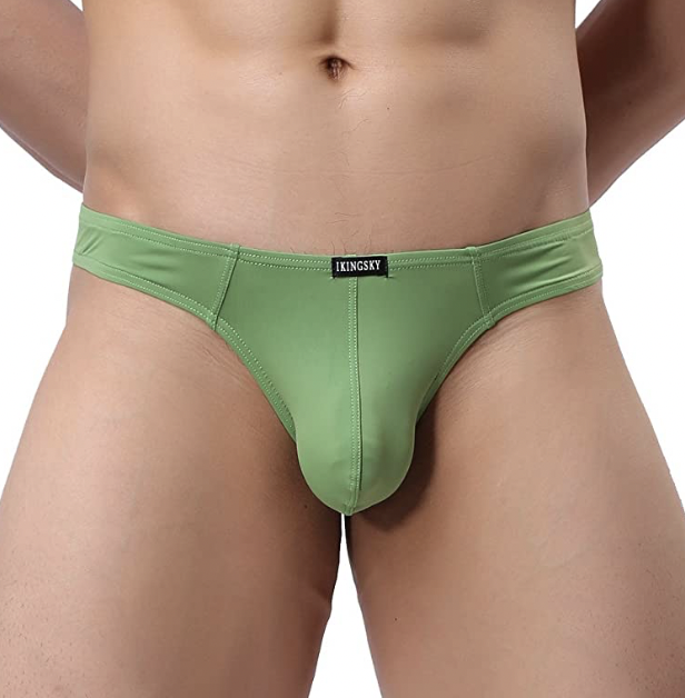 Low-Rise T-Back Thong - Green