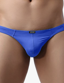 Low-Rise T-Back Thong - Blue