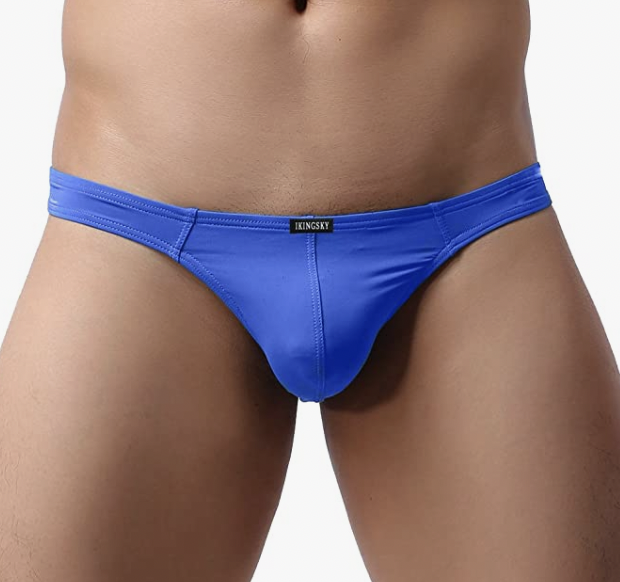 Low-Rise T-Back Thong - Blue