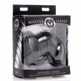 Master Series Detained Black Chastity Cage