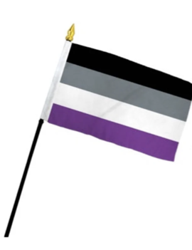 Small Stick Flag - Asexual