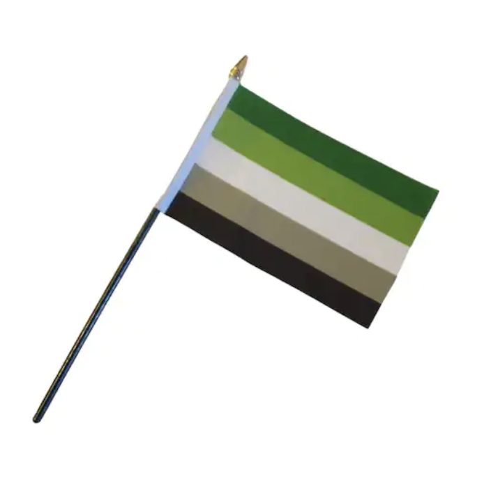 Small Stick Flag - Aromantic