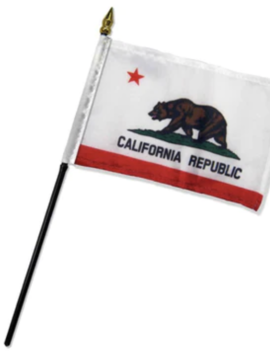 Small Stick Flag - California