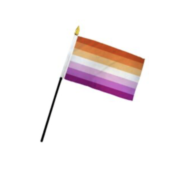 Small Stick Flag - Lesbian Sunset