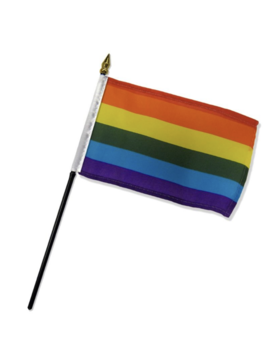 Small Stick Flag - Rainbow