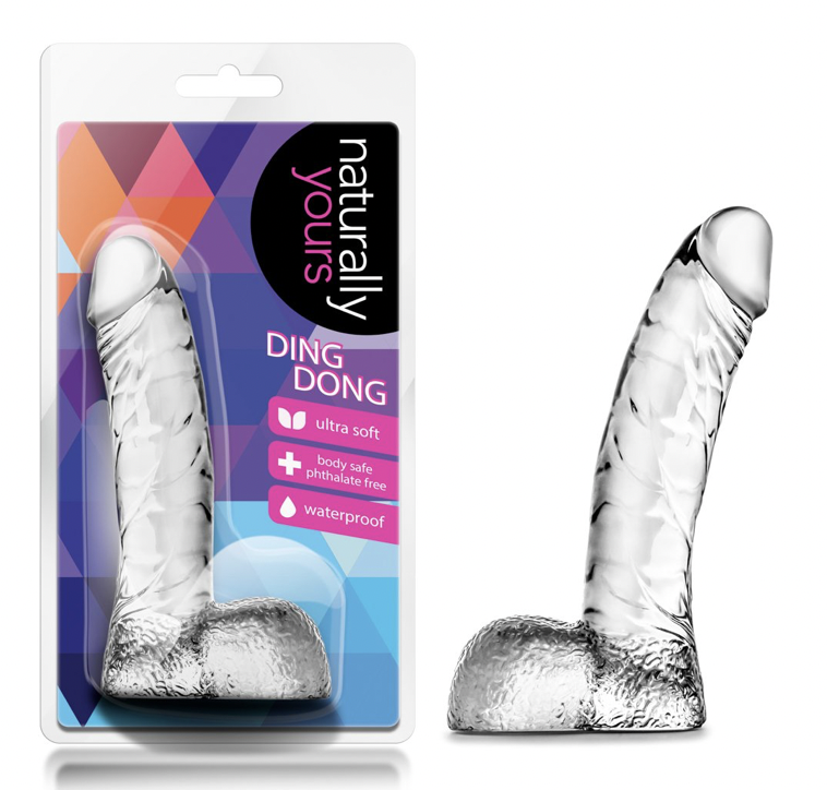 Naturally Yours Clear Dildo